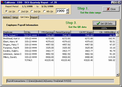 Qxplugin User Guide Ca Edd De Quarterly Report Usage