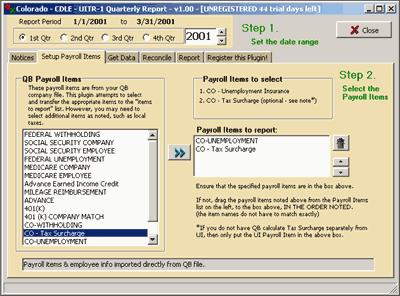 Payroll Check Printing on Step  2  Select The Payroll Items   This Is Necessary